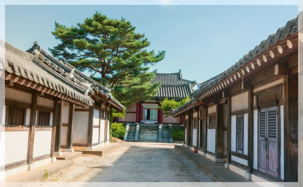서동요테마파크 관광사진을 포스트 톤에 맞춰 보정한 이미지