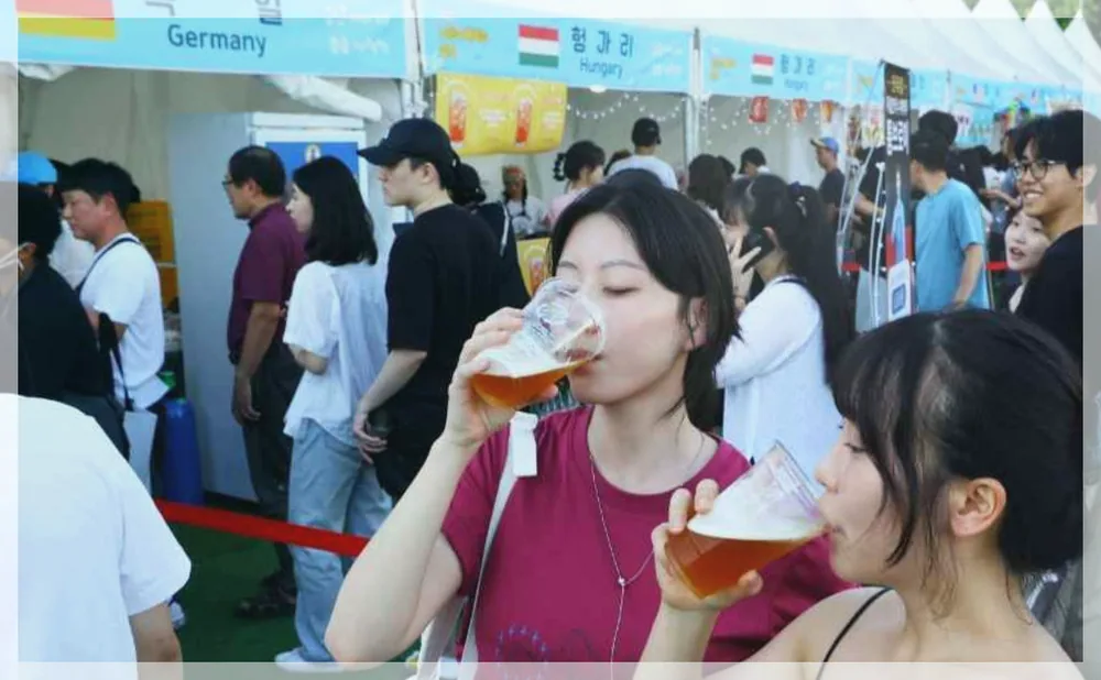 노원수제맥주축제 공식 API 제공 축제 사진을 포스트 톤에 맞춰 보정한 이미지