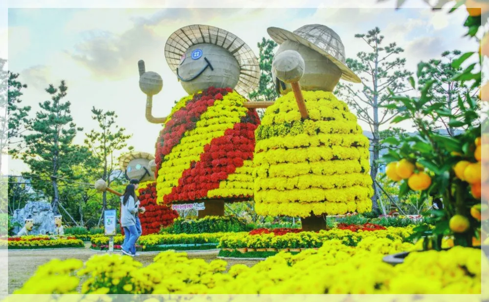 마산가고파국화축제 공식 API 제공 축제 사진을 포스트 톤에 맞춰 보정한 이미지