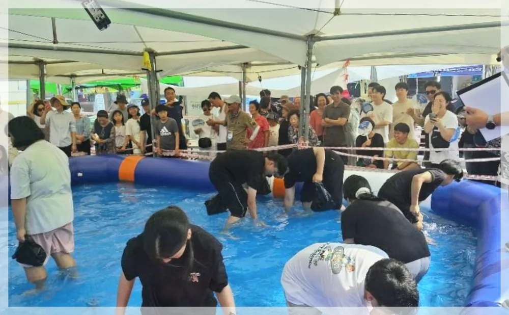 사천시 삼천포항 자연산 전어축제 공식 API 제공 축제 사진을 포스트 톤에 맞춰 보정한 이미지
