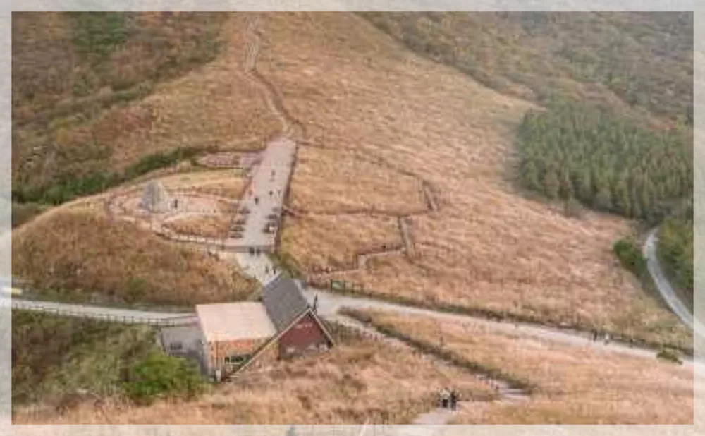 간월재 관광사진을 포스트 톤에 맞춰 보정한 이미지