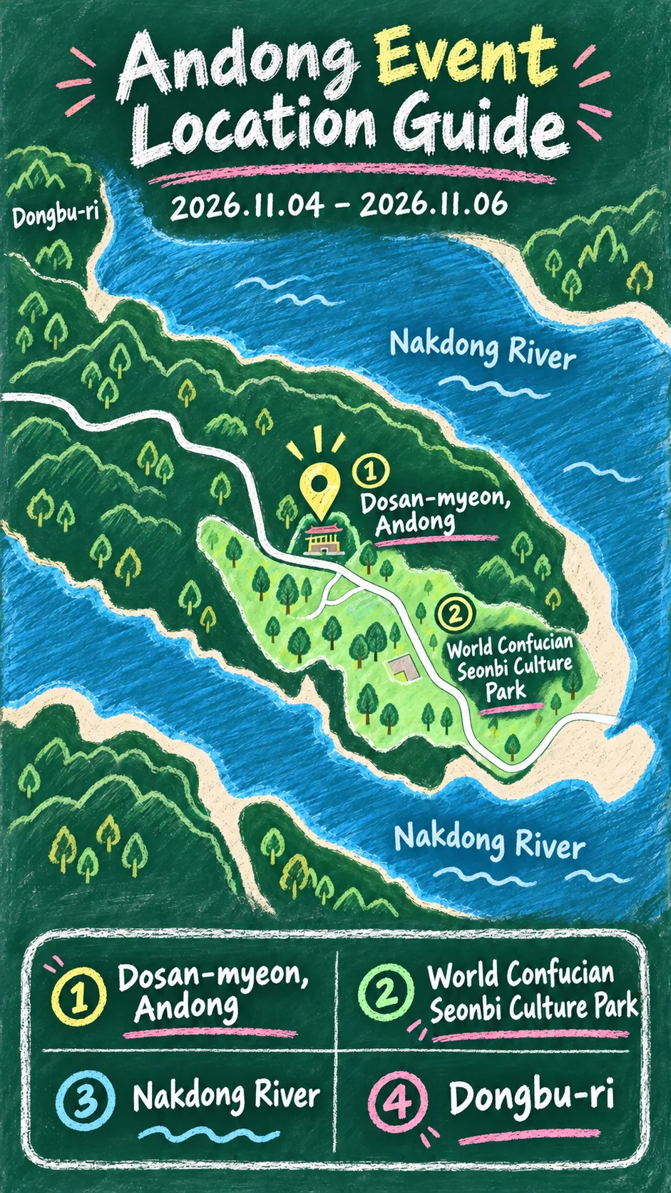 2026 June 10 Independence Movement Centennial Fair: Dates, Venue and Where to Stay English chalkboard map redrawn from the source map