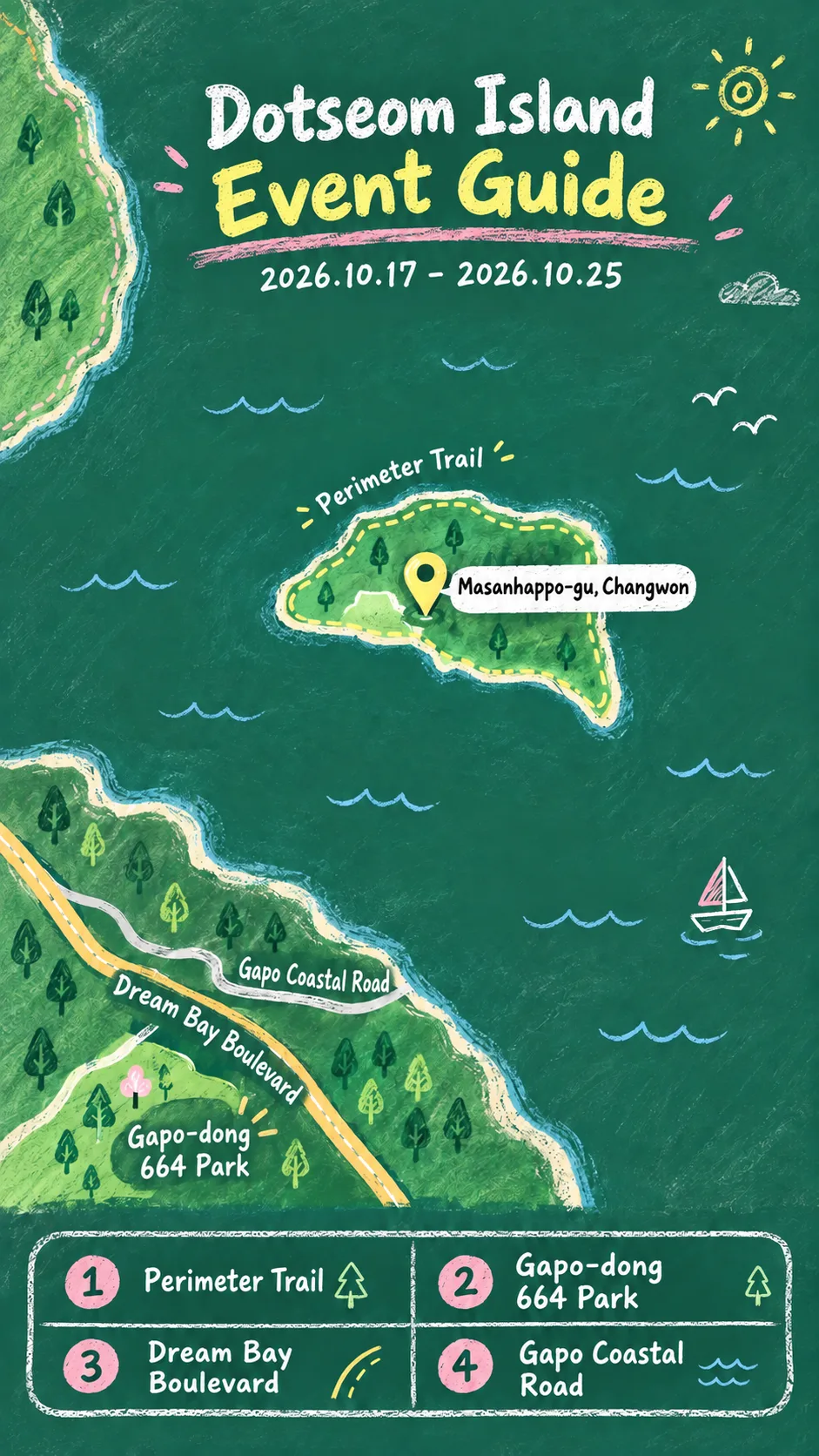 2026 Rekki's Mysterious Picnic: Dates, Location and Where to Stay English chalkboard map redrawn from the source map
