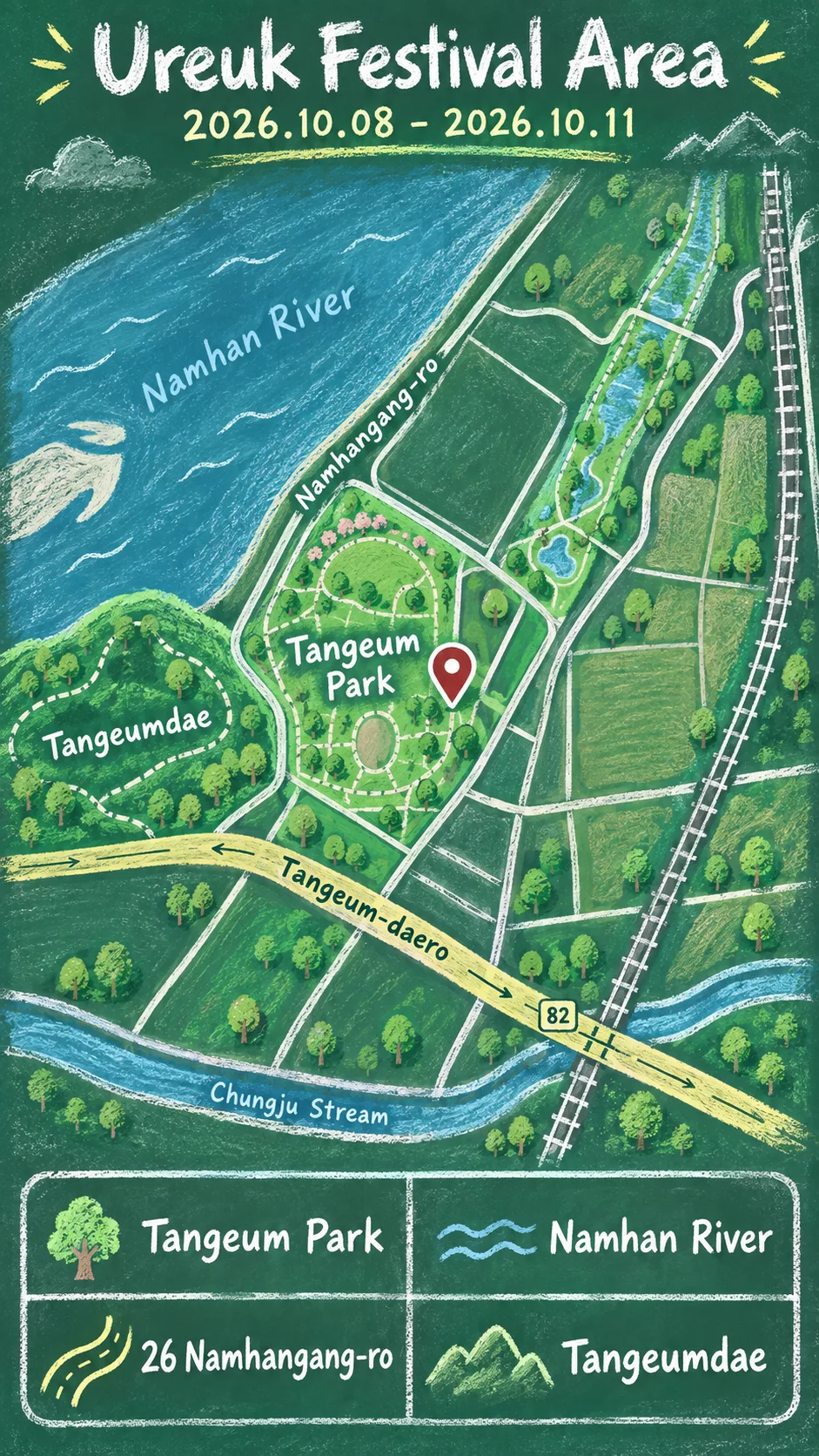 Ureuk Cultural Festival 2026: Dates, Travel Tips & Where to Stay English chalkboard map redrawn from the source map